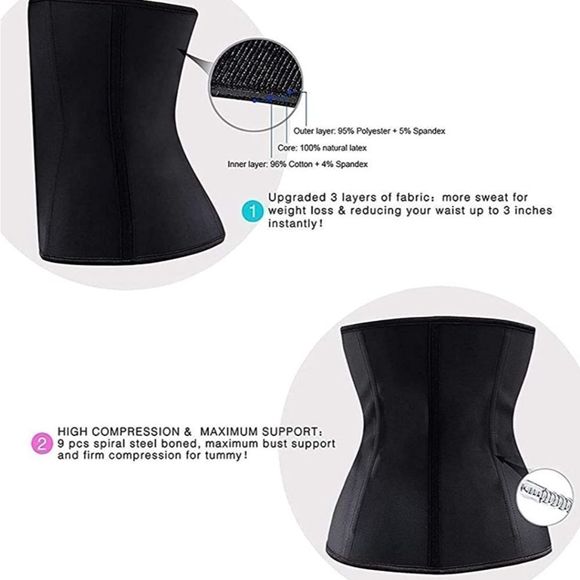 Waist Trainer Girdle Corset, XL & 3X - Picture 2 of 4